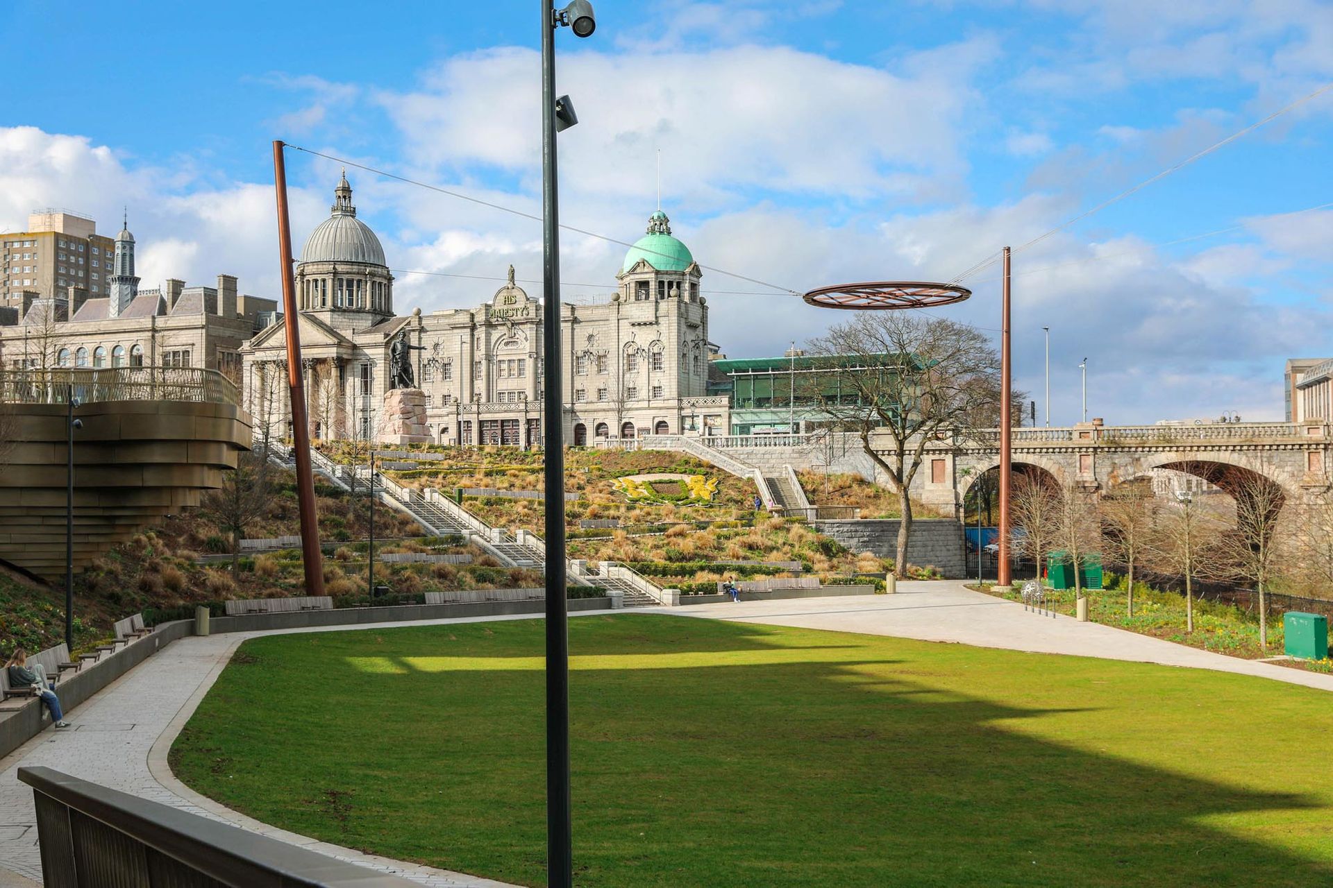 Local park Aberdeen near to the bauhaus student accommodation